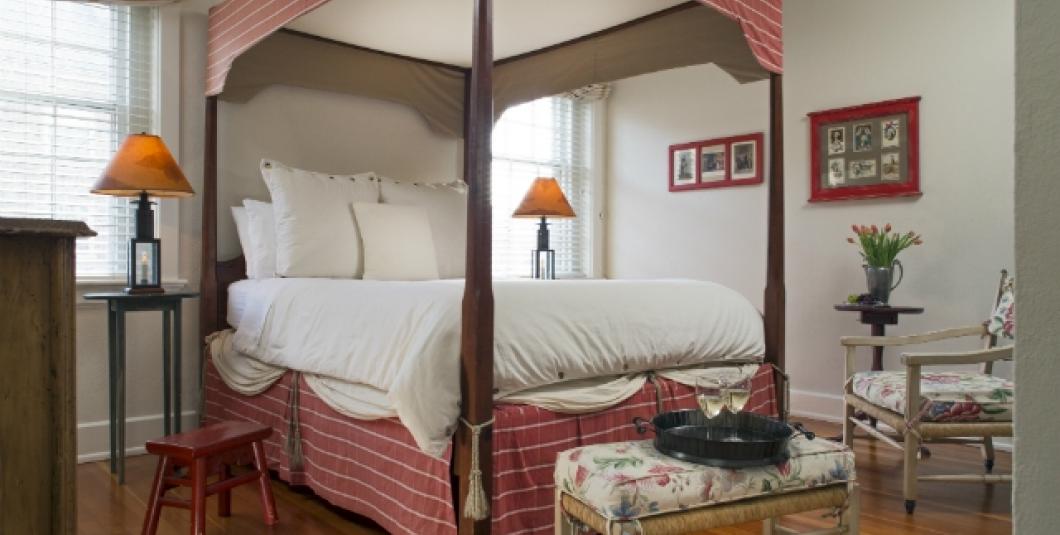 乔治华盛顿房间，法夫和鼓酒店住宿和早餐威廉斯堡市中心