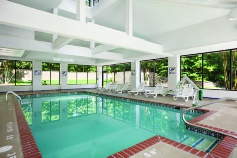 刷新的室内游泳池