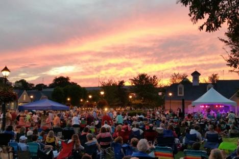 Yorktown's Sounds of Summer Concerts在6月和7月的周四晚上免费