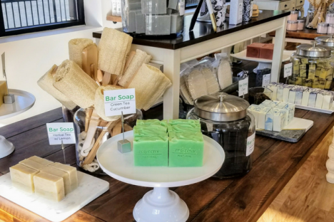 当地工匠肥皂吨浴室配件可以在完全自然的肥皂